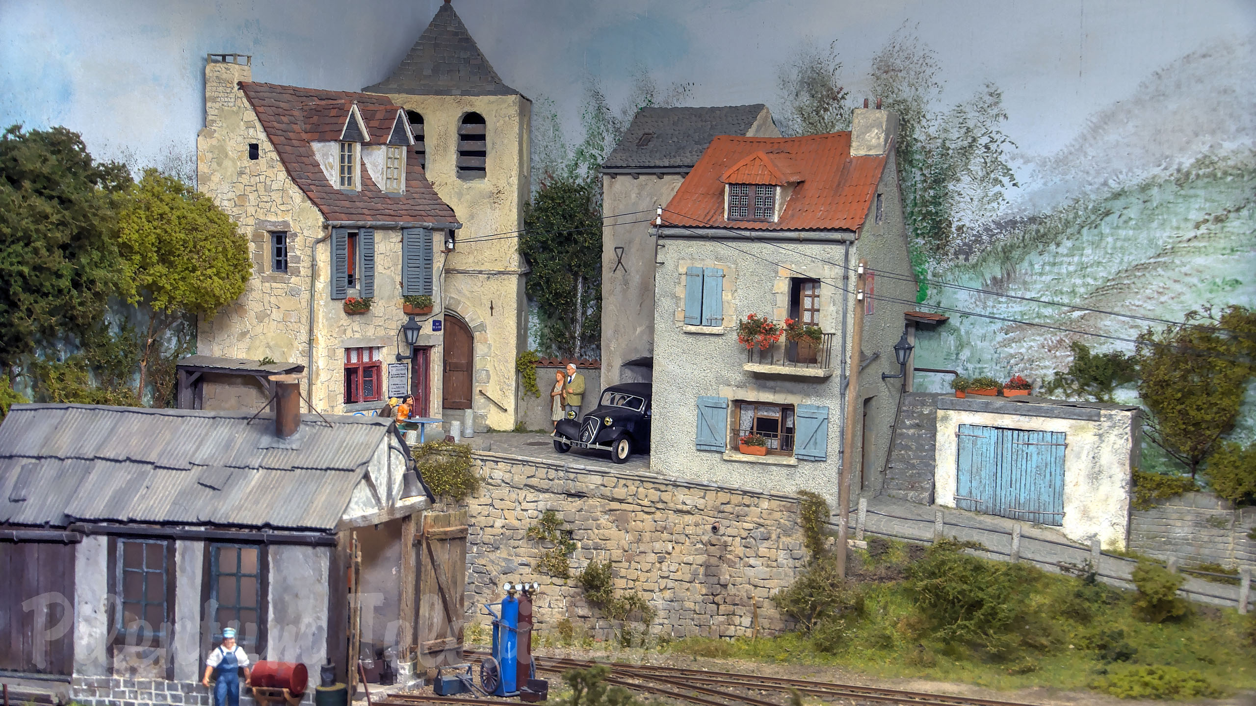 Le plus beau endroit à visiter en France: Jean-Ville - Maquette ferroviaire à l’échelle O par Jan van Remmerden