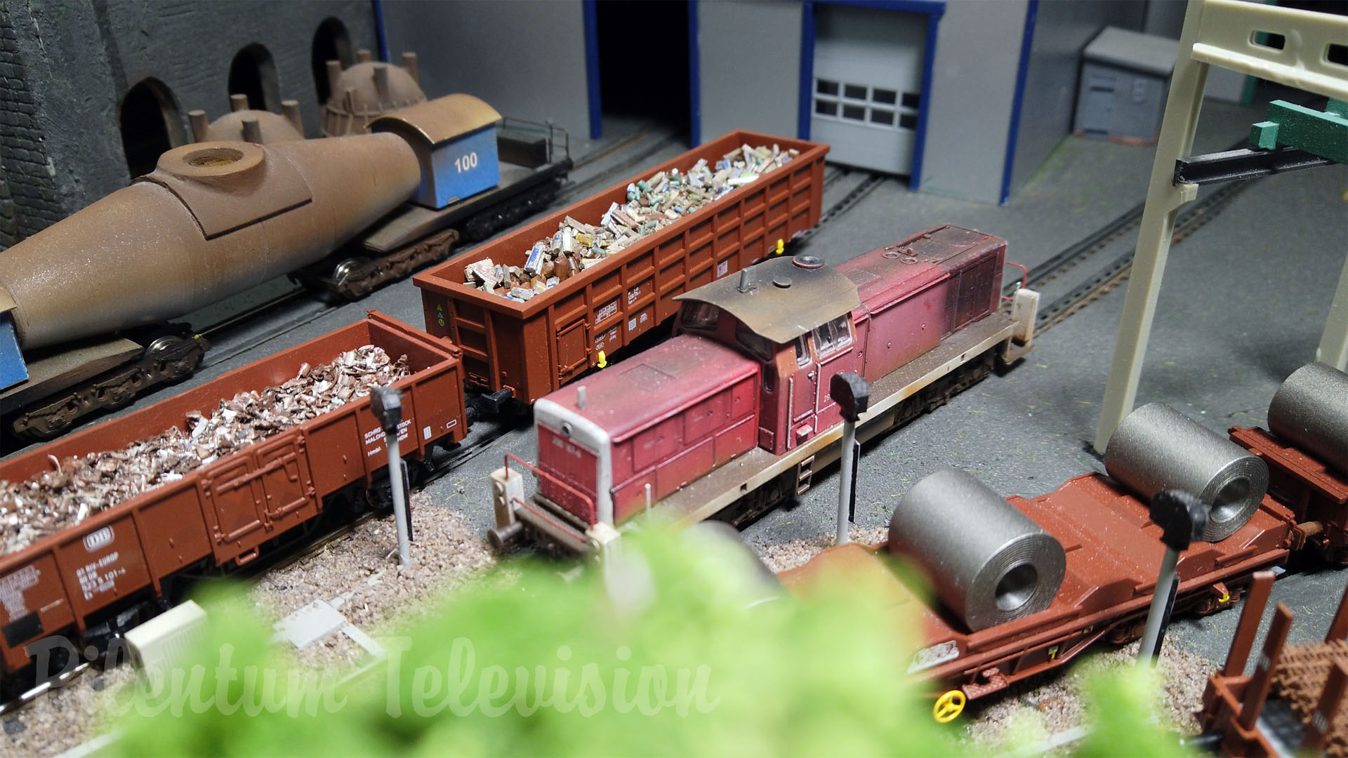 Trains miniatures et locomotives à vapeur à l’échelle TT - Réseau modulaire en Allemagne